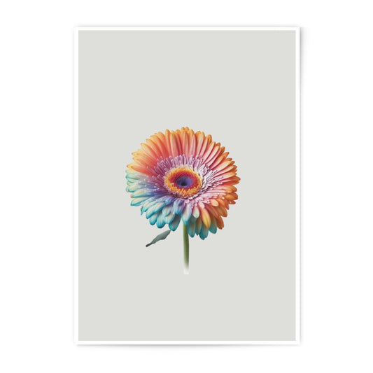 Gerbera Flower Photographic Prints, Rainbow Decor, Floral Art, Modern Wall Art, Colorful Flower Photography, Botanical Print - Tawshia