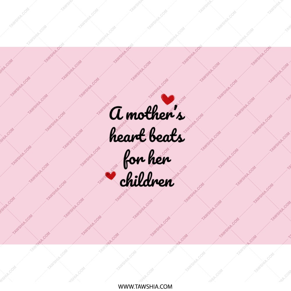 Mother's Heart Tumbler, Mom Gift, Heartbeat, Gift for Mom, Mother's Day Gift, Sentimental Gift, Personalized Tumbler, Unique Gift - Tawshia