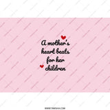 Mother's Heart Tumbler, Mom Gift, Heartbeat, Gift for Mom, Mother's Day Gift, Sentimental Gift, Personalized Tumbler, Unique Gift - Tawshia