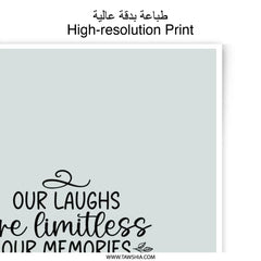 Limitless Laughs Photographic Prints, Countless Memories Art, Endless Friendship Wall Decor, Home Decor Photo, Best Friend Gift - Tawshia
