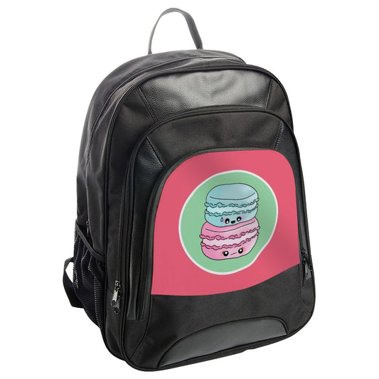 Cute Macaron Backpack, Kawaii Food Backpack, Stacked Macaron, Sweet Treat, Colorful Backpack, Pastel Colors - Tawshia