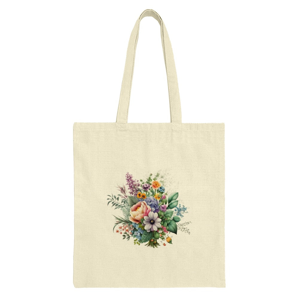 Floral Bouquet Tote Bag, Watercolor Flowers, Botanical Tote Bag, Trendy Tote Bag, Eco Friendly Bag, Gift for Her, Everyday Tote Bag - Tawshia