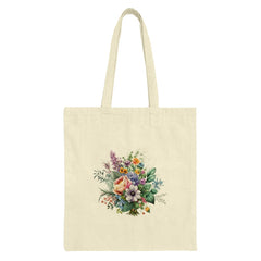 Floral Bouquet Tote Bag, Watercolor Flowers, Botanical Tote Bag, Trendy Tote Bag, Eco Friendly Bag, Gift for Her, Everyday Tote Bag - Tawshia