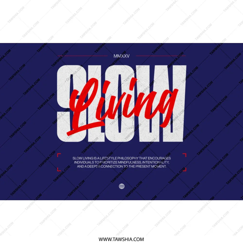 Slow Living Mindfulness Inspirational Poster product type