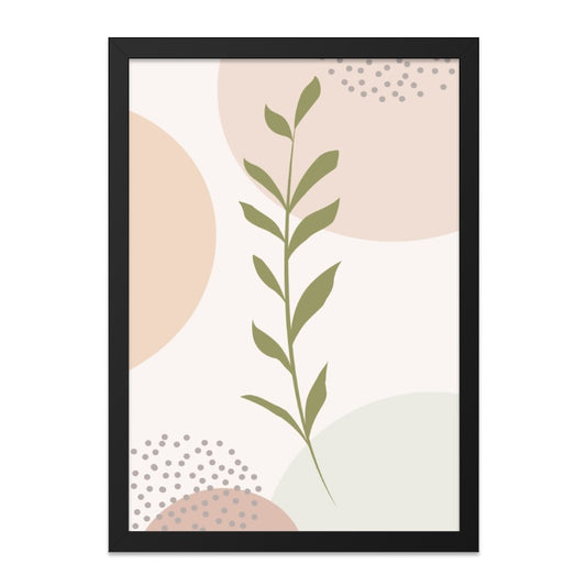 Abstract Botanical Art, Minimalist Wall Art, Leaf Print, Modern Art Print, Neutral Tones Wall Decor, Plant Art, Home Decor Wall Art - Tawshia