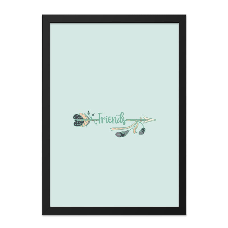 Friends Arrow Wall Art, Friendship Decor, Boho Wall Decor, Best Friends Gift, Home Decor Art, Minimalist Art, Friend Arrow Print - Tawshia