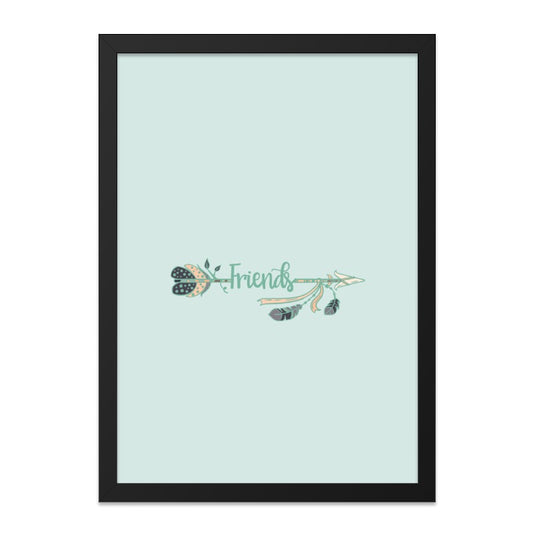 Friends Arrow Wall Art, Friendship Decor, Boho Wall Decor, Best Friends Gift, Home Decor Art, Minimalist Art, Friend Arrow Print - Tawshia