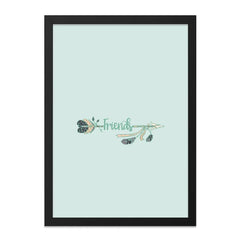 Friends Arrow Wall Art, Friendship Decor, Boho Wall Decor, Best Friends Gift, Home Decor Art, Minimalist Art, Friend Arrow Print - Tawshia