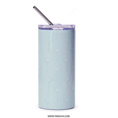 Heart Balloons Tumbler, Blue Teal Valentine's Day Gift, Love Tumbler, Cute Tumbler, Stainless Steel Insulated Tumbler, Custom Design Tumbler - Tawshia
