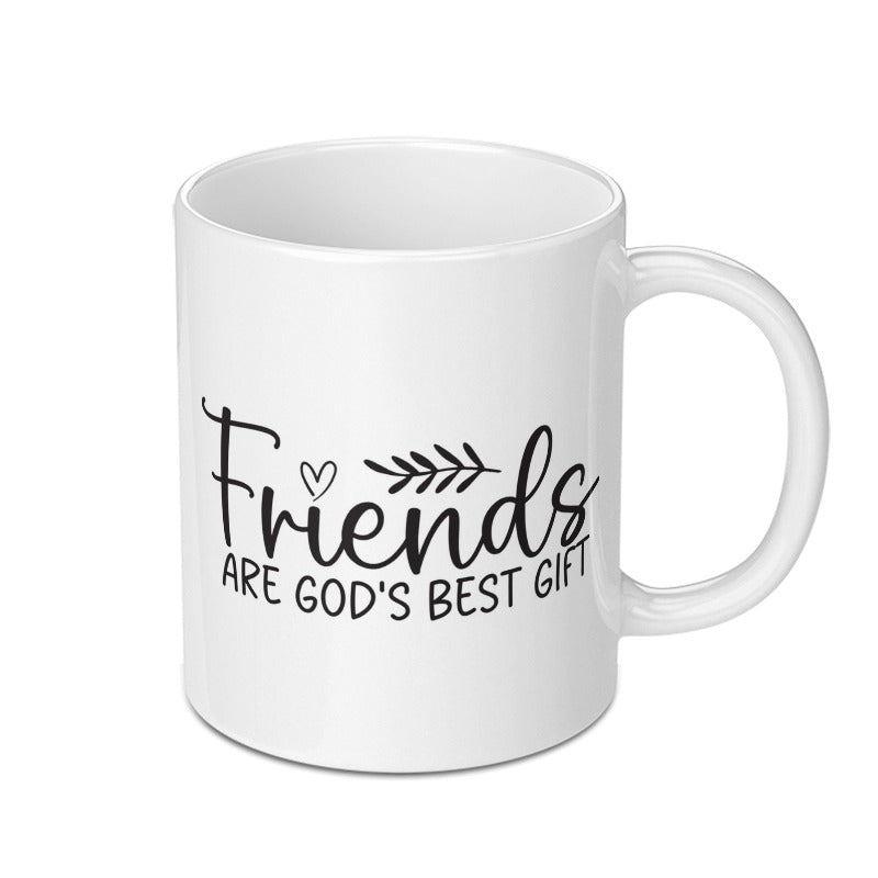 Friends are God's Gift Mug, Gift for Friend, Best Friend Gift, Friendship Mug, Cute Mug, Coffee Mug, Best Friend Mug - Tawshia