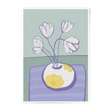 Tulips Photographic Print, Floral Wall Art, Flower Vase Still Life, Modern Art Print, Botanical Home Decor, Trendy Artwork - Tawshia