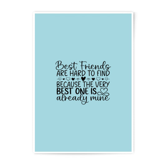 Best Friend Photographic Prints, Friendship Quote, Love Gift, Valentines Decor, Sentimental Art, Home Decor, Wall Art - Tawshia