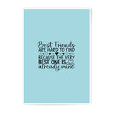 Best Friend Photographic Prints, Friendship Quote, Love Gift, Valentines Decor, Sentimental Art, Home Decor, Wall Art - Tawshia