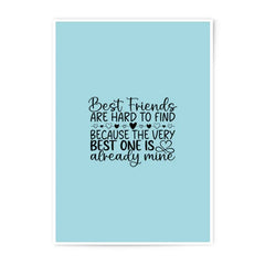 Best Friend Photographic Prints, Friendship Quote, Love Gift, Valentines Decor, Sentimental Art, Home Decor, Wall Art - Tawshia