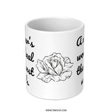 Mothers Love Mug, Inspirational Quote Mug, Healing Words Mug, Gift For Mom, Mothers Day Present, Floral Mug, Coffee Mug, Tea Cup - Tawshia