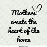 Mothers Heart Home Pinback Button, Mom Quote Pin, Gift for Mother, Heart Pin, Mothers Day Gift, Family Love Button, Inspiring Mom Pin - Tawshia