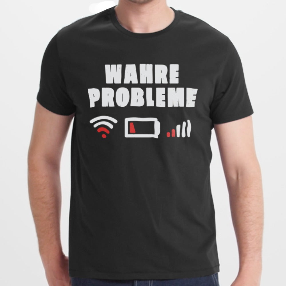 True Problems WiFi Battery Signal Graphic T-Shirt product