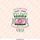 Funny Computer Pocket Mirror, Fast Computer Gift, Loading Screen Tech Gift, Novelty Mirror, Geeky Gift, Tech Humor - Tawshia