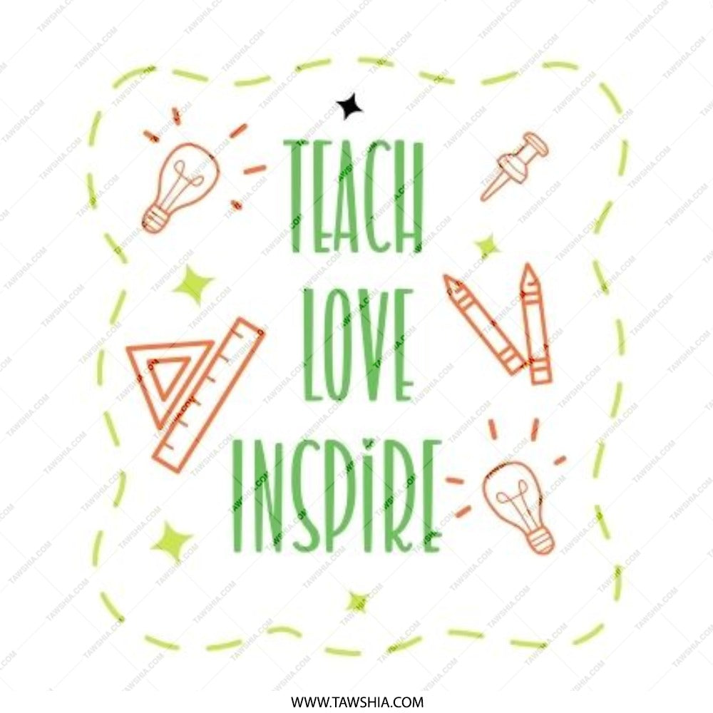Teach Love Inspire Pinback Button, Teacher Appreciation Gift, Educational Button, School Pin, Teacher Present, Thank You Teacher Button - Tawshia