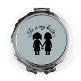 She Is My Bestie Pocket Mirror, Best Friends Gift, Cute Pocket Mirror, Gift For Her, Friendship Mirror, BFF Present - Tawshia