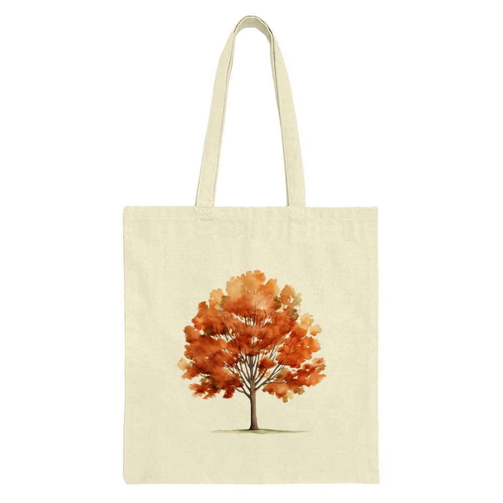 Autumn Tree Tote Bag, Fall Foliage Shopping Bag, Watercolor Tree Reusable Grocery Bag, Nature Lover Gift Idea, Eco Friendly Tote - Tawshia