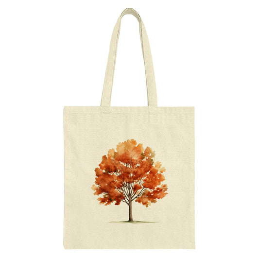 Autumn Tree Tote Bag, Fall Foliage Shopping Bag, Watercolor Tree Reusable Grocery Bag, Nature Lover Gift Idea, Eco Friendly Tote - Tawshia