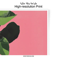 Lemon Photographic Print, Still Life Art, Fruit Wall Decor, Kitchen Art, Citrus Print, Pink Wall Art, Modern Art Print, Minimalist Decor - Tawshia