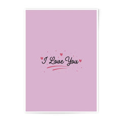 I Love You Photographic Prints, Minimalist Art Prints, Pink Wall Decor, Love Saying Prints, Home Decor, Modern Art Prints, Gift Idea - Tawshia
