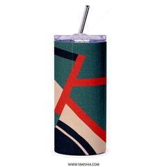 Stylish Geometric Multi-color Pattern Tumbler product