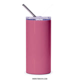 Heart Key Tumbler, Pink Tumbler, Love Gift, Unique Design Tumbler, Valentine's Day Gift, Gifts for Her, Anniversary Gift - Tawshia
