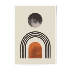 Abstract Photographic Print, Geometric Wall Art, Boho Decor, Modern Art Print, Circle Arch Poster, Minimalist Home Decor, Wall Decor Print - Tawshia