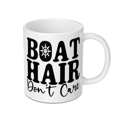 Boat Hair Don't Care Mug, Nautical Mug, Boating Gift, Funny Mug, Sailing Mug, Captain Mug, Beach Mug, Gift for Sailor, Ocean Lover Mug - Tawshia