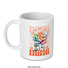 Vibrant Mama Rose Design Mug for Coffee Tea Product