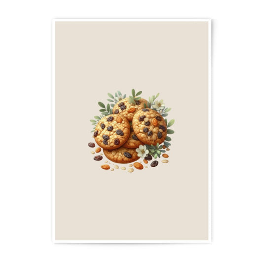 Cookie Photographic Prints, Food Art, Kitchen Wall Decor, Dessert Illustration, Gourmet Bakery, Home Decor, Fine Art Print - Tawshia
