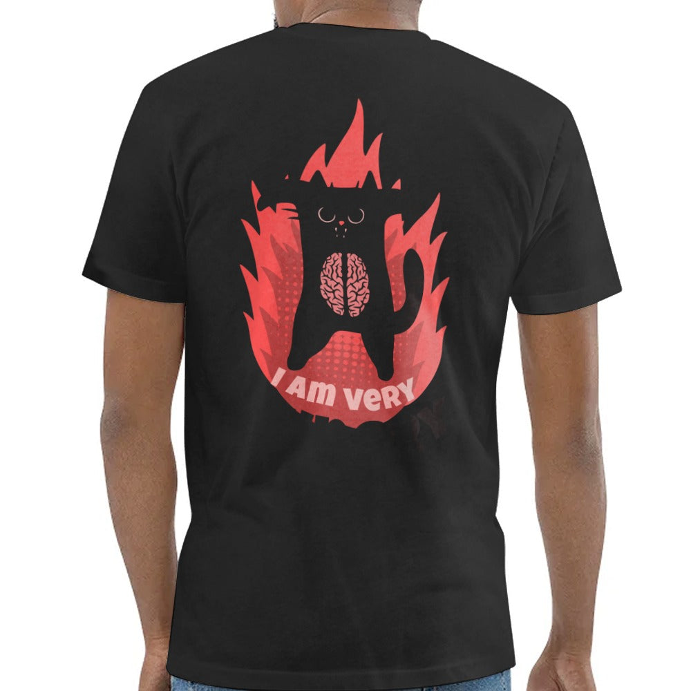 I Am Very Brainy Cat on Fire Inspired T-Shirt product
