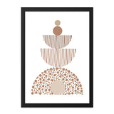 Geometric Wall Art, Modern Wall Decor, Abstract Art Print, Minimalist Home Decor, Neutral Tones Art, Boho Wall Art, Stylish Wall Decor - Tawshia