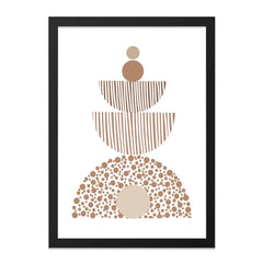 Geometric Wall Art, Modern Wall Decor, Abstract Art Print, Minimalist Home Decor, Neutral Tones Art, Boho Wall Art, Stylish Wall Decor - Tawshia