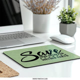 Earth Day MousePad, Save Our Planet, Green Floral Mouse Pad, Beloved Earth Mousepad, Environmental Mousepad, Mother Earth Mousepad - Tawshia