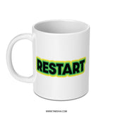 Restart Mug, Motivation Gift, Refresh, New Beginnings, Daily Use Mug, Coffee Lover Gift, Office Mug, Gift for Him, Gift for Her - Tawshia