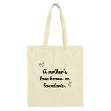 Mother's Love Tote Bag, Quote Tote Bag, Mom Gift Tote, Heart Tote, Everyday Tote Bag, Gift for Mom Tote, Love Quote Bag - Tawshia