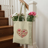 Stylish Heart Shape Seashell Design Tote Bag product type
