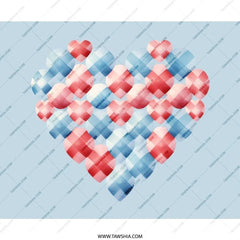 Heart Mouse Pad, Love Theme Mousepad, Cute Office Decor, Artistic Mousepad, Gift for Her, Desk Accessories, Valentine Gift, Unique Mouse - Tawshia