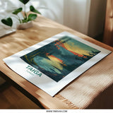 Taiga Forest Photographic Print, Lake Landscape Art, Evergreen Trees, Nature Wall Decor, Scandinavian Style, Sunset Reflection Print - Tawshia