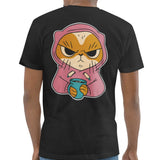 Grumpy Cat in Hoodie with Coffee Graphic T-Shirt product type