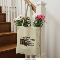 Wanderlust Tote Bag, Camera Art Bag, Travel Gift Tote, Inspirational Tote, Not All Those Who Wander Are Lost Canvas Bag - Tawshia
