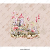 Fairy Castle Backpack, Fantasy Scene Backpack, Enchanted Garden Backpack, Kids Backpack, Unique Backpack, Book Bag - Tawshia