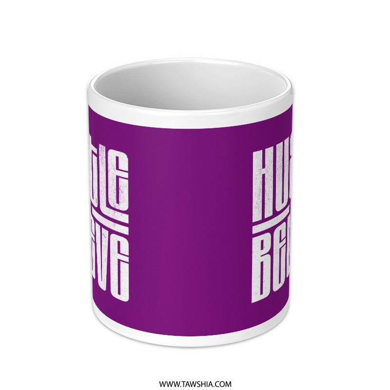 Hustle Believe Inspirational Mug product
