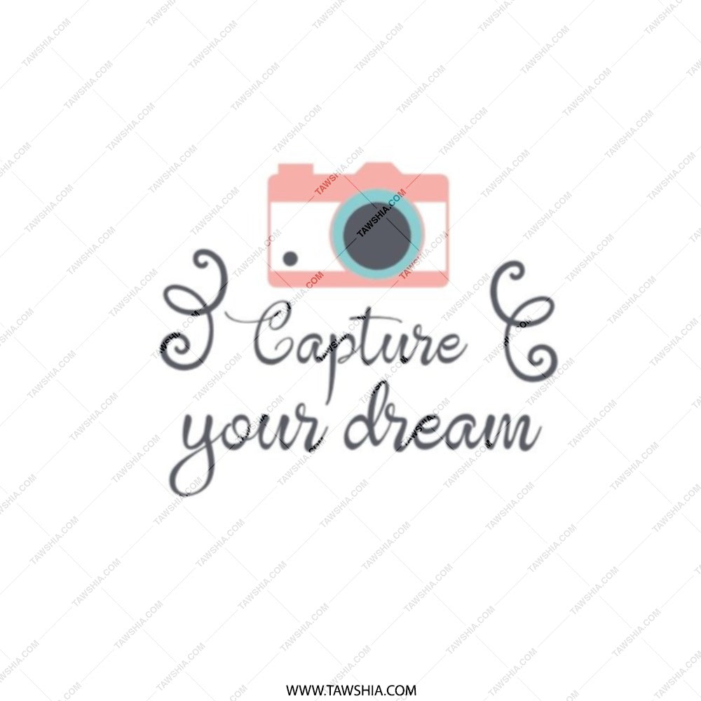 Capture Your Dream Pocket Mirror, Camera Graphic Art, Inspirational Quote, Travel Gift, Photography Lover Gift, Unique Compact Mirror - Tawshia