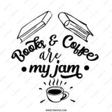 Books and Coffee Mug, Reader Gift, Book Lover Mug, Coffee Mug, Bookish Gift, Bookworm Mug, Novelty Mug, Gift for Teacher - Tawshia