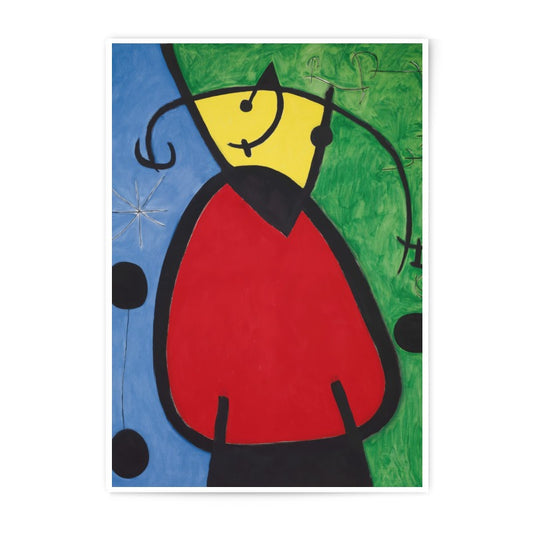 Abstract Figure Photographic Print, Modern Art Wall Decor, Colorful Artwork, Joan Miro Style Print, Gallery Wall Art, Home Decor - Tawshia